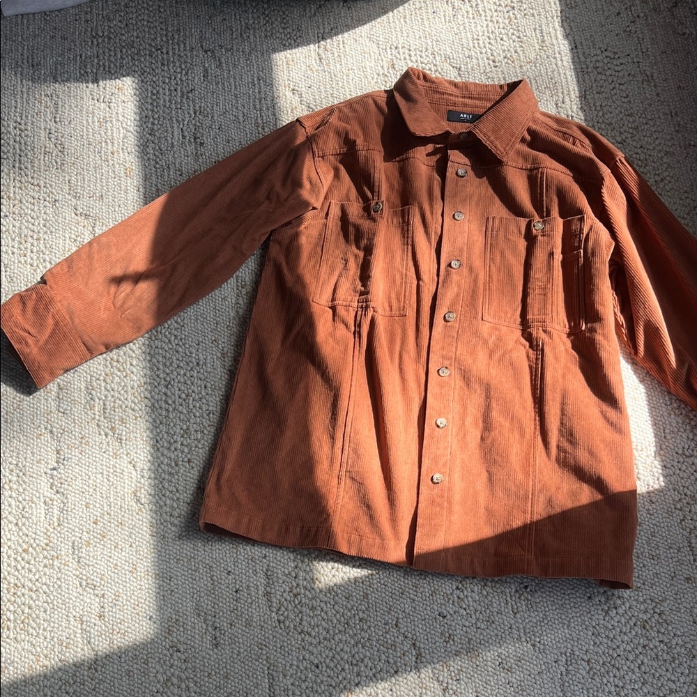 Able Women's Rust Corduroy Shirt Jacket